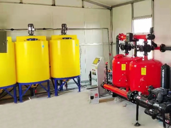 水肥一體機現（xiàn）場安裝（zhuāng）布置